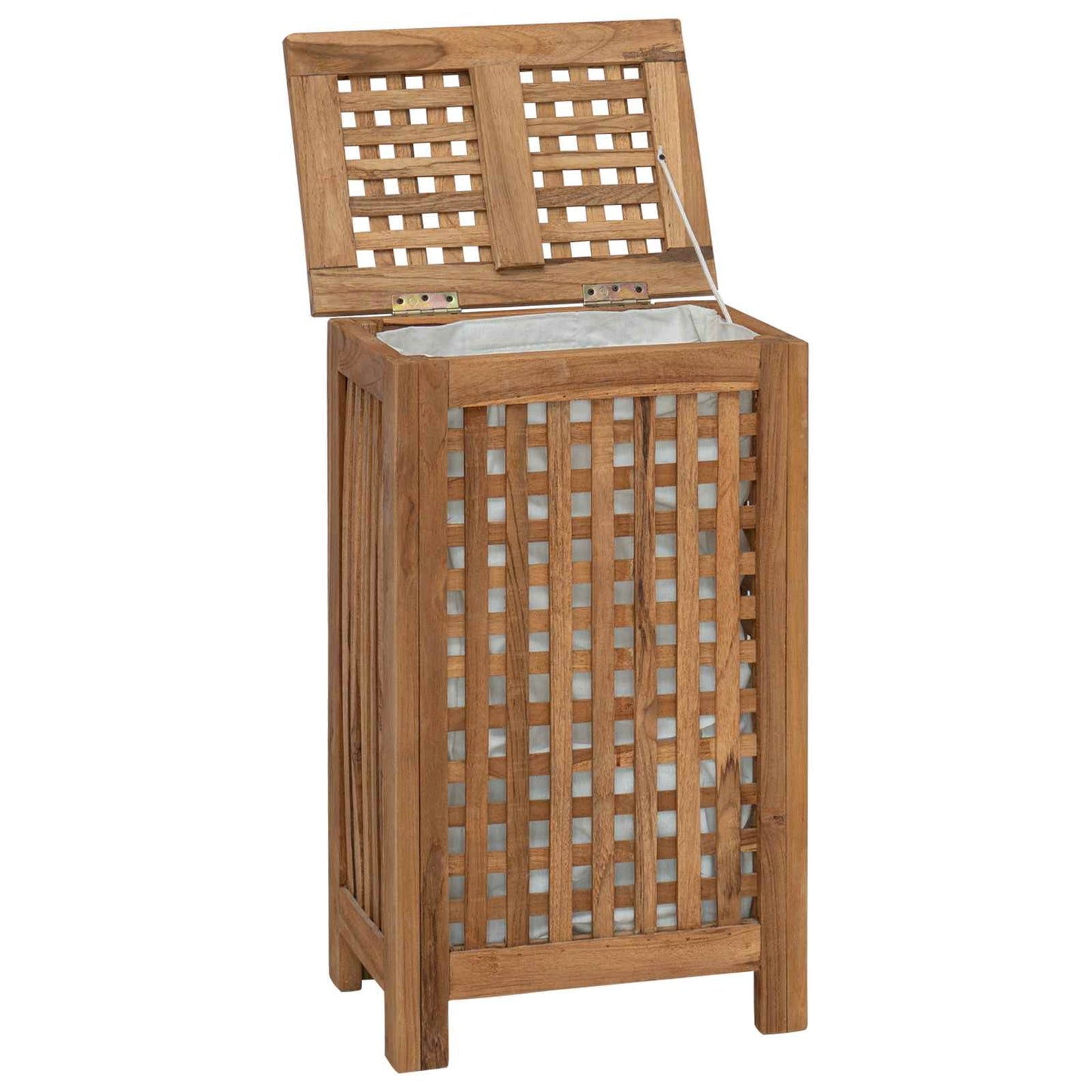 Wasmand Naturel 35 x 25 x 60 cm Massief Teakhout
