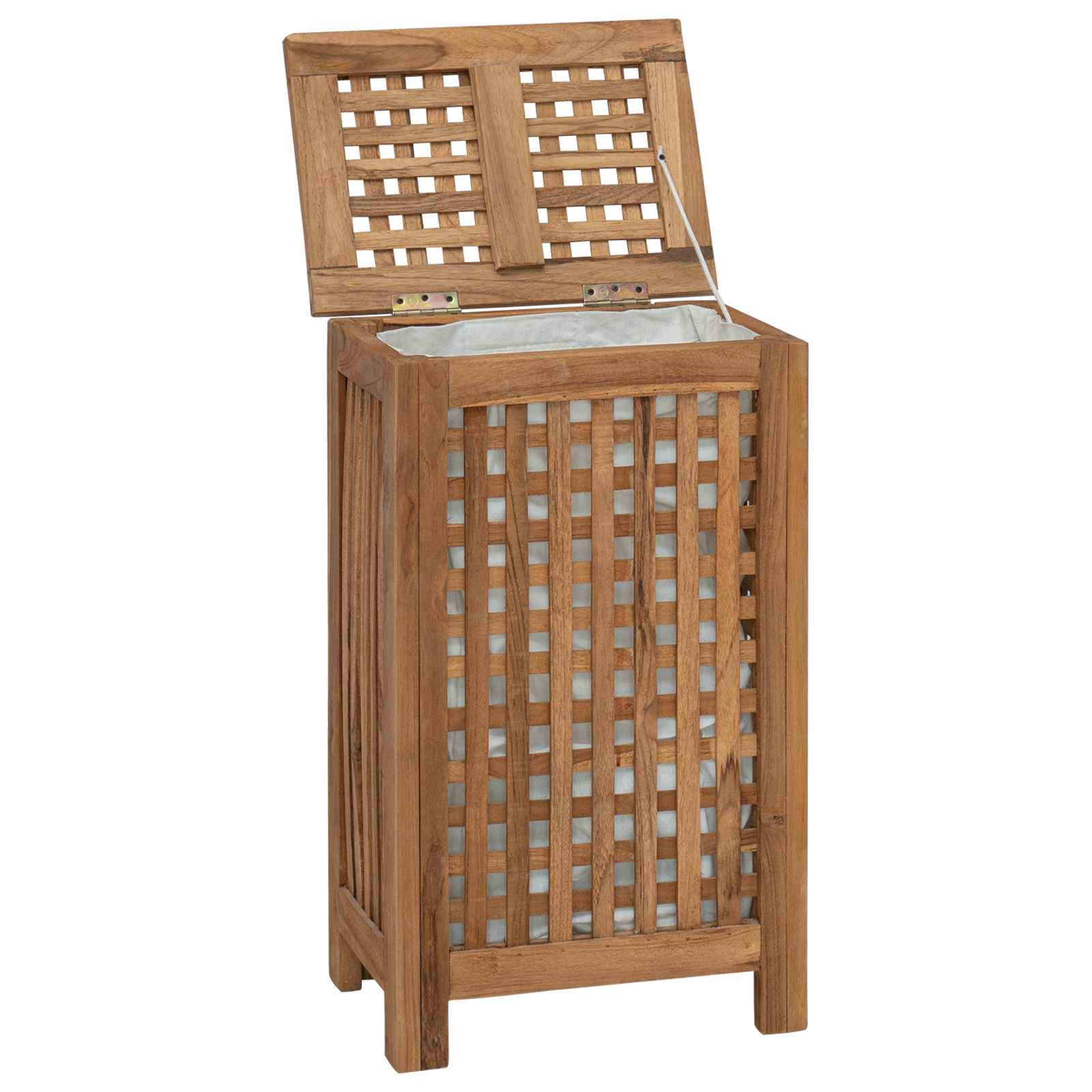 Wasmand Naturel 35 x 25 x 60 cm Massief Teakhout