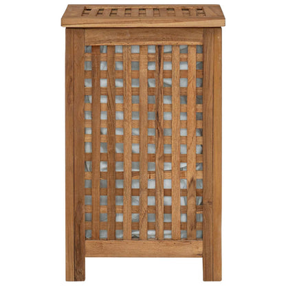 Wasmand Naturel 35 x 25 x 60 cm Massief Teakhout