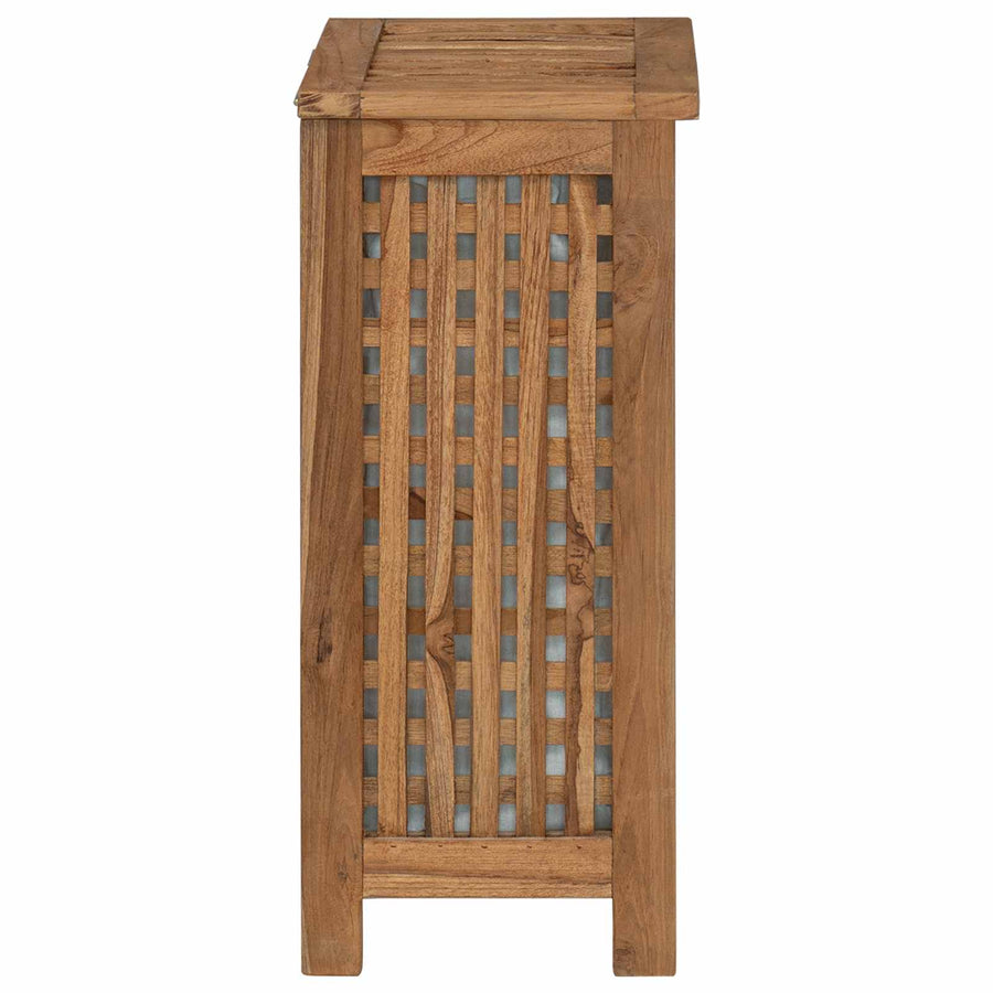 Wasmand Naturel 35 x 25 x 60 cm Massief Teakhout