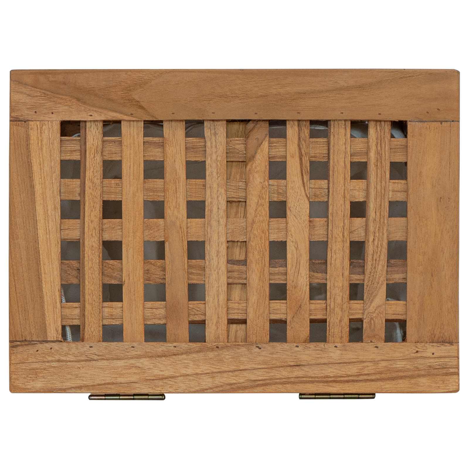 Wasmand Naturel 35 x 25 x 60 cm Massief Teakhout