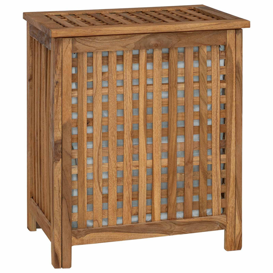 Wasmand Naturel 50 x 35 x 60 cm Massief Teakhout