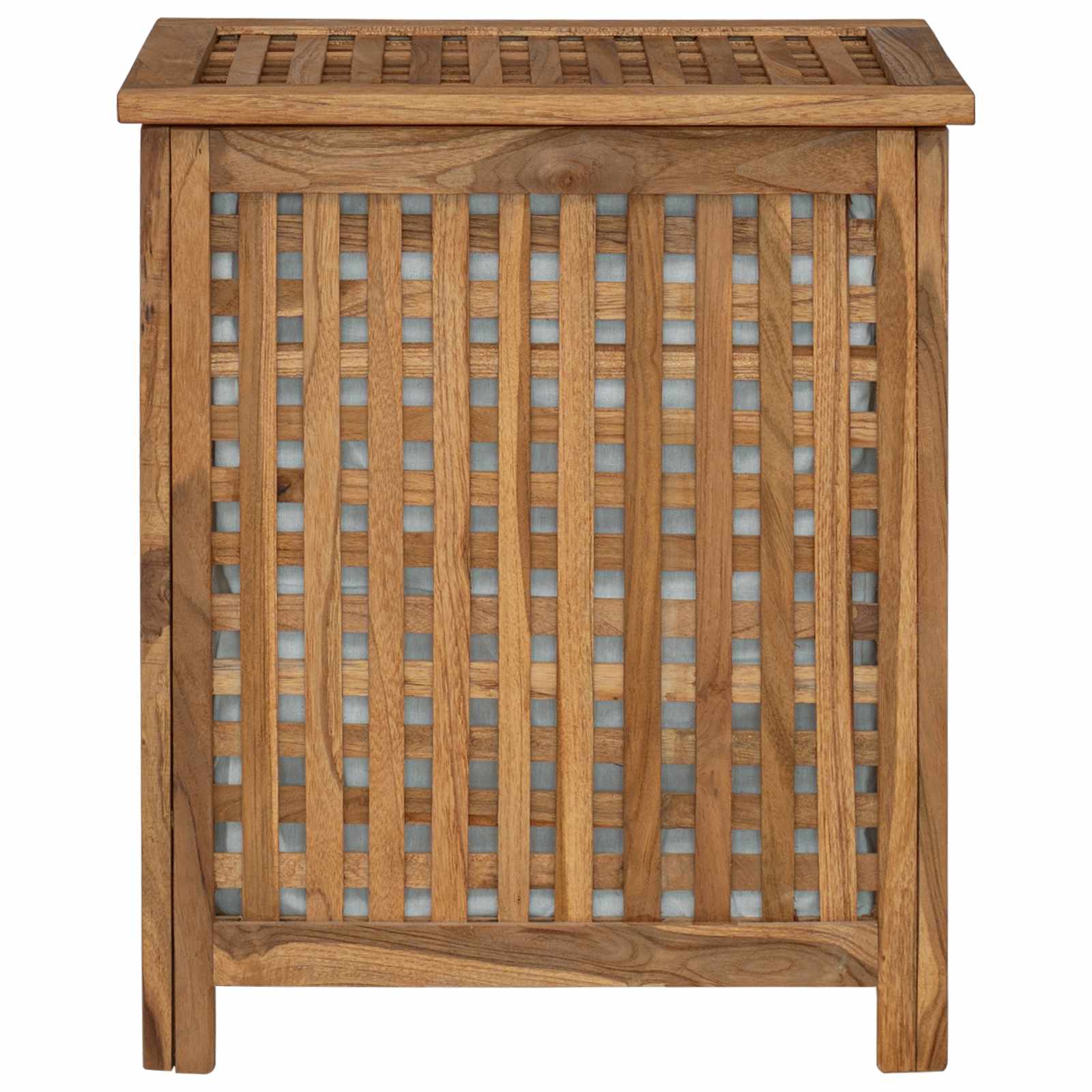 Wasmand Naturel 50 x 35 x 60 cm Massief Teakhout