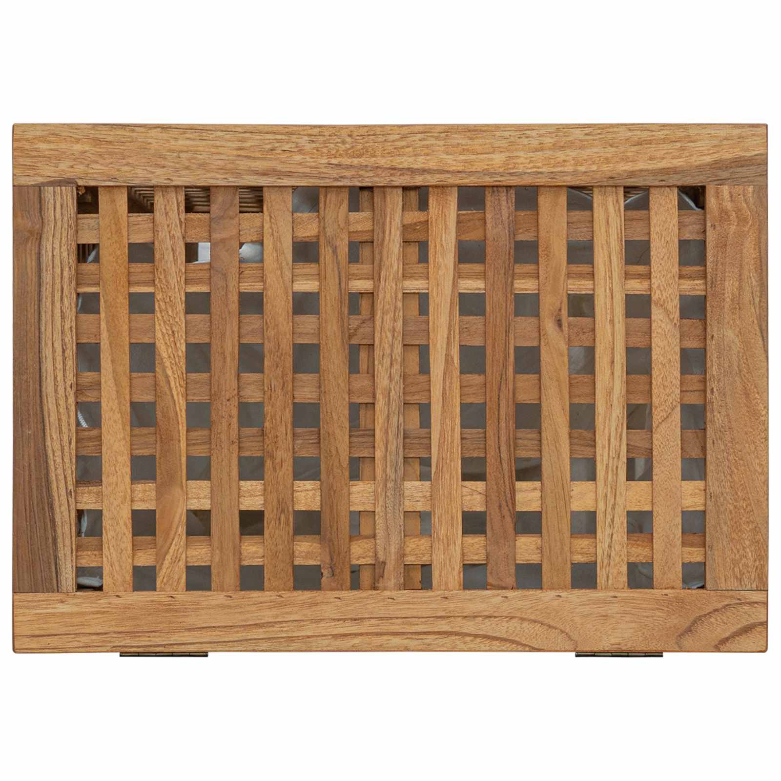 Wasmand Naturel 50 x 35 x 60 cm Massief Teakhout