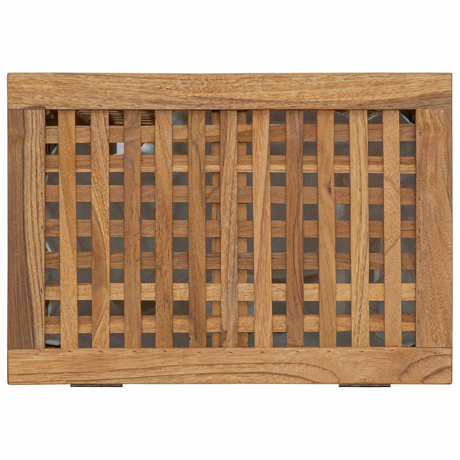 Wasmand Naturel 50 x 35 x 60 cm Massief Teakhout