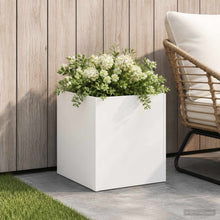 Plantenbak Wit 20 x 20 x 20 cm Koudgewalst staal
