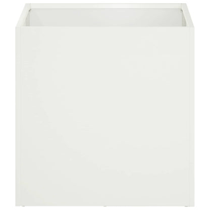 Plantenbak Wit 20 x 20 x 20 cm Koudgewalst staal