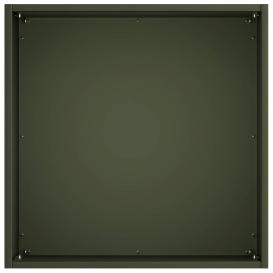 Plantenbak Olijfgroen 20 x 20 x 20 cm Koudgewalst staal