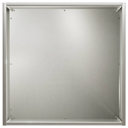 Plantenbak zilver 20 x 20 x 20 cm Roestvrij staal