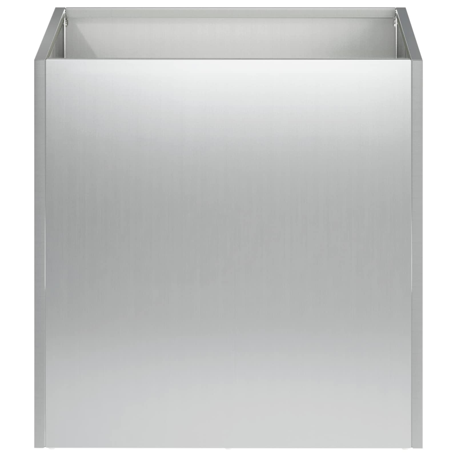 Plantenbak 2 st zilver 20 x 20 x 20 cm Gegalvaniseerd staal