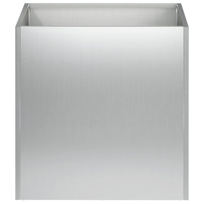 Plantenbak 2 st zilver 20 x 20 x 20 cm Gegalvaniseerd staal