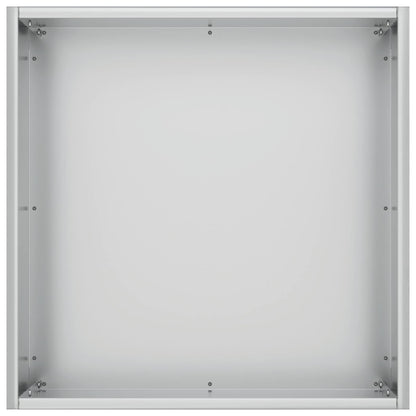 Plantenbak 2 st zilver 20 x 20 x 20 cm Gegalvaniseerd staal