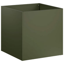 Plantenbak Olijfgroen 25 x 25 x 25 cm Koudgewalst staal
