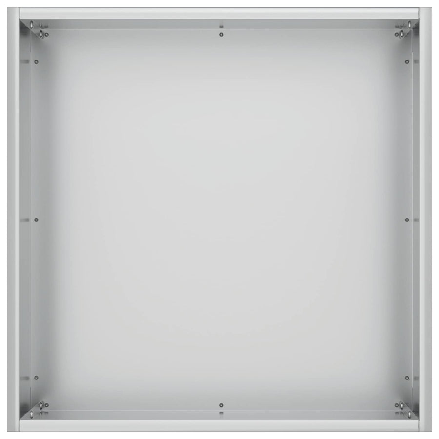 Plantenbak zilver 25 x 25 x 25 cm Gegalvaniseerd staal