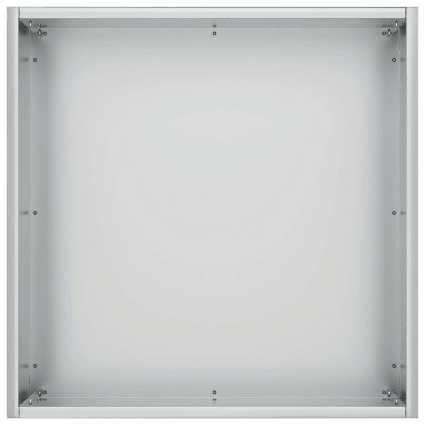 Plantenbak 2 st zilver 25 x 25 x 25 cm Gegalvaniseerd staal