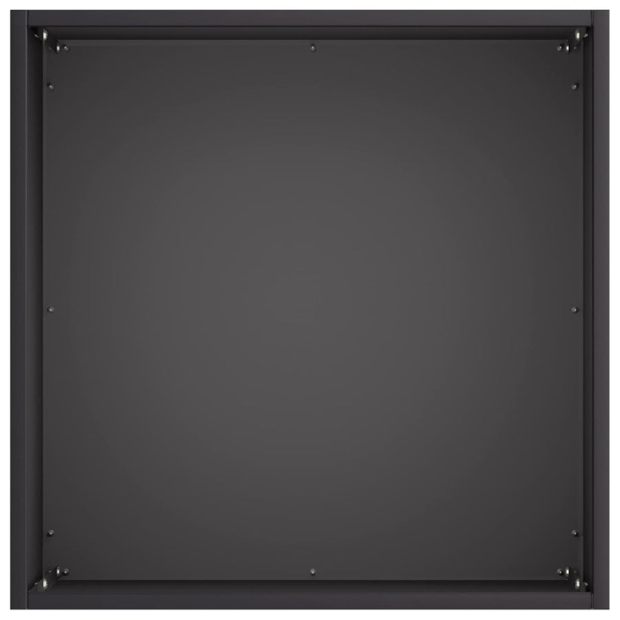 Plantenbak 2 st Zwart 45 x 45 x 45 cm Koudgewalst staal