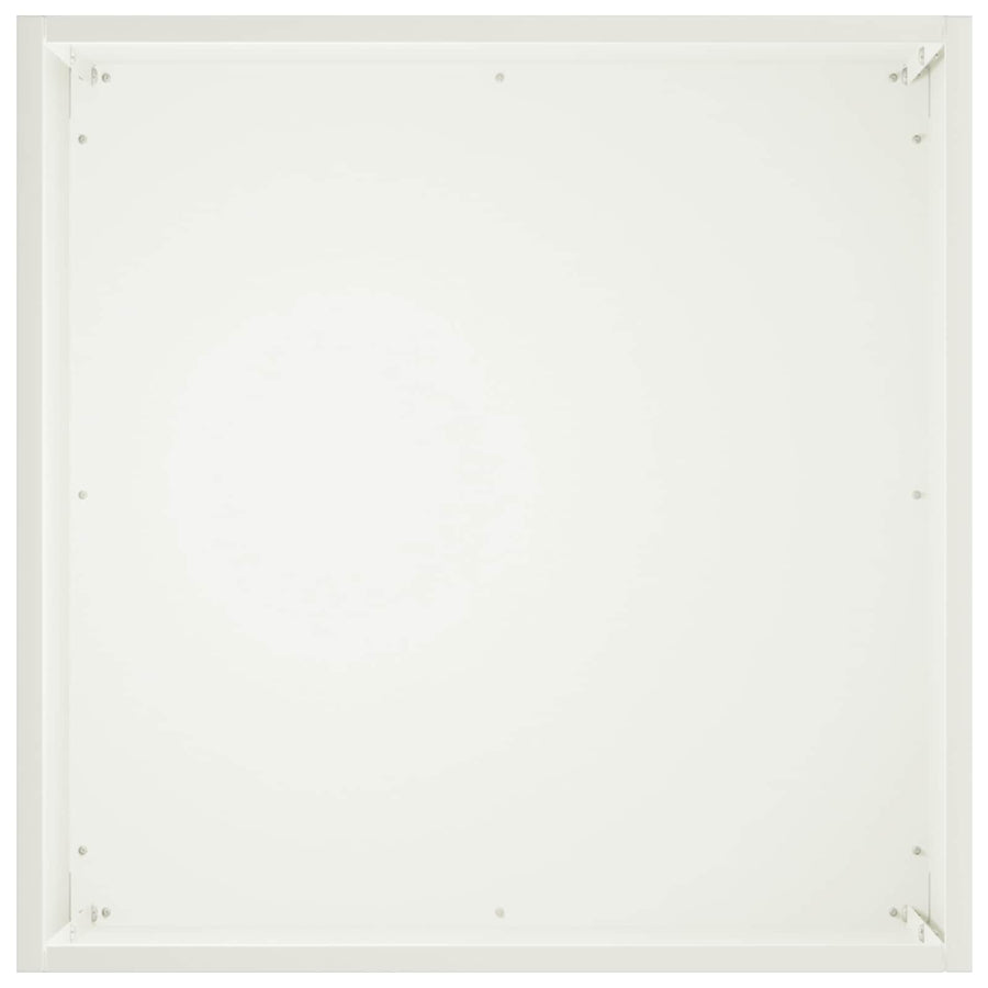 Plantenbak Wit 45 x 45 x 45 cm Koudgewalst staal