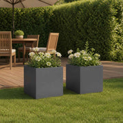 Plantenbak 45x45x45 cm koudgewalst staal antraciet