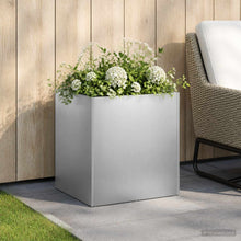 Plantenbak zilver 45 x 45 x 45 cm Roestvrij staal