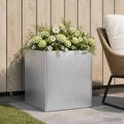 Plantenbak zilver 45 x 45 x 45 cm Gegalvaniseerd staal