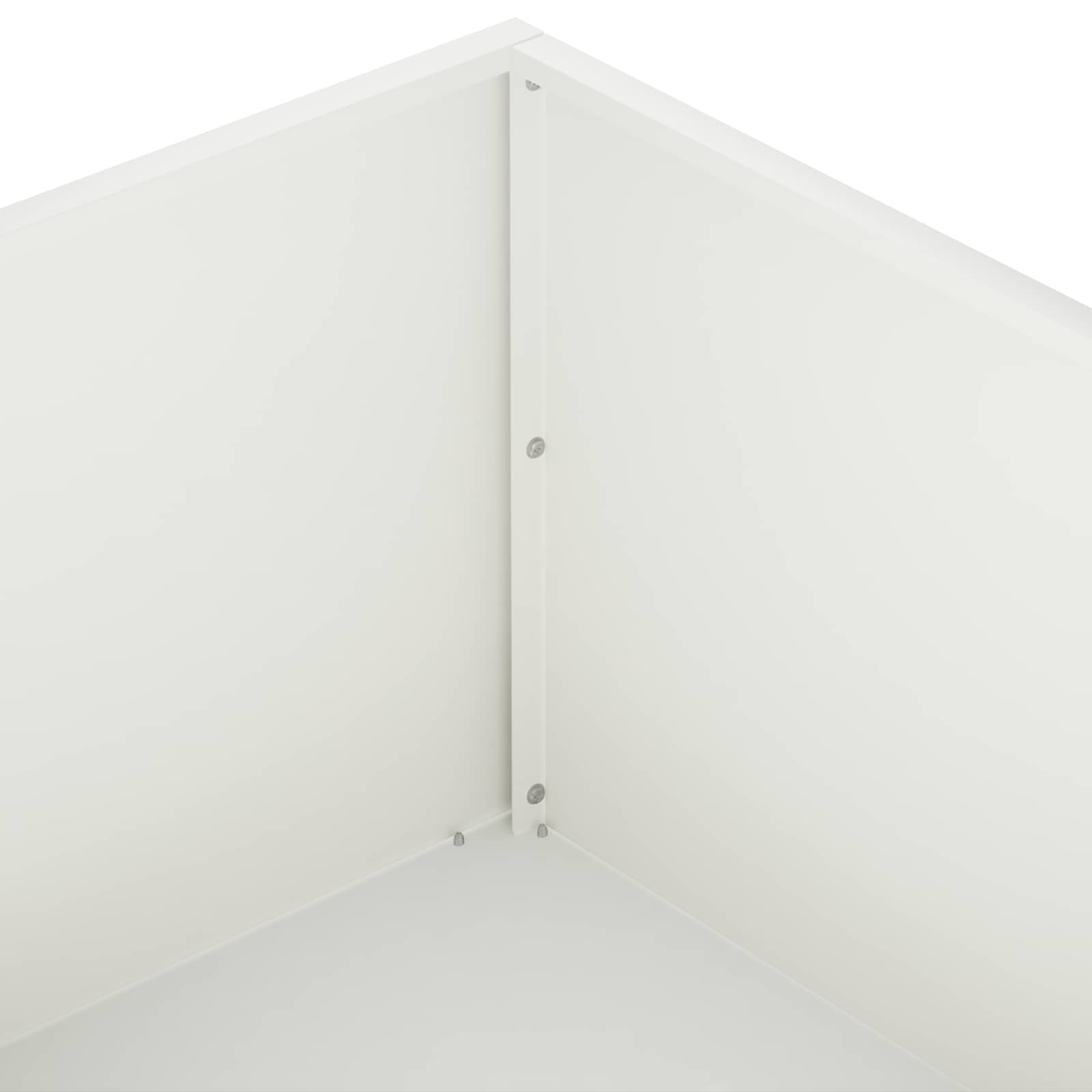 Plantenbak Wit 40 x 40 x 20 cm Koudgewalst staal