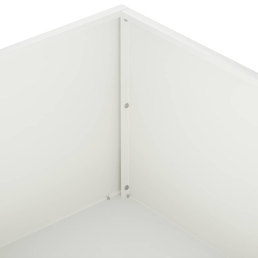 Plantenbak Wit 40 x 40 x 20 cm Koudgewalst staal