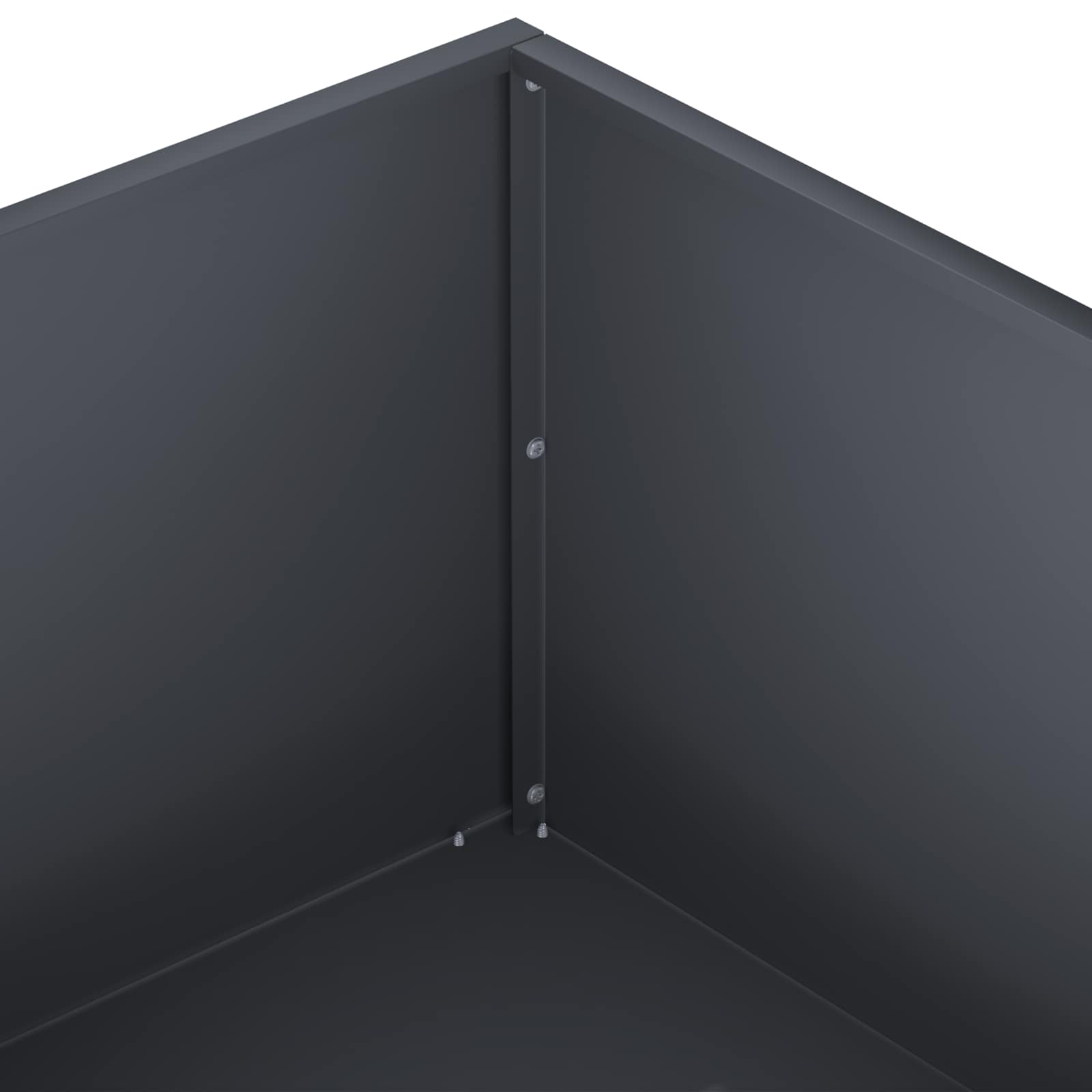 Plantenbak Antraciet 40 x 40 x 20 cm Koudgewalst staal
