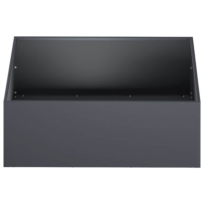 Plantenbak Antraciet 40 x 40 x 20 cm Koudgewalst staal