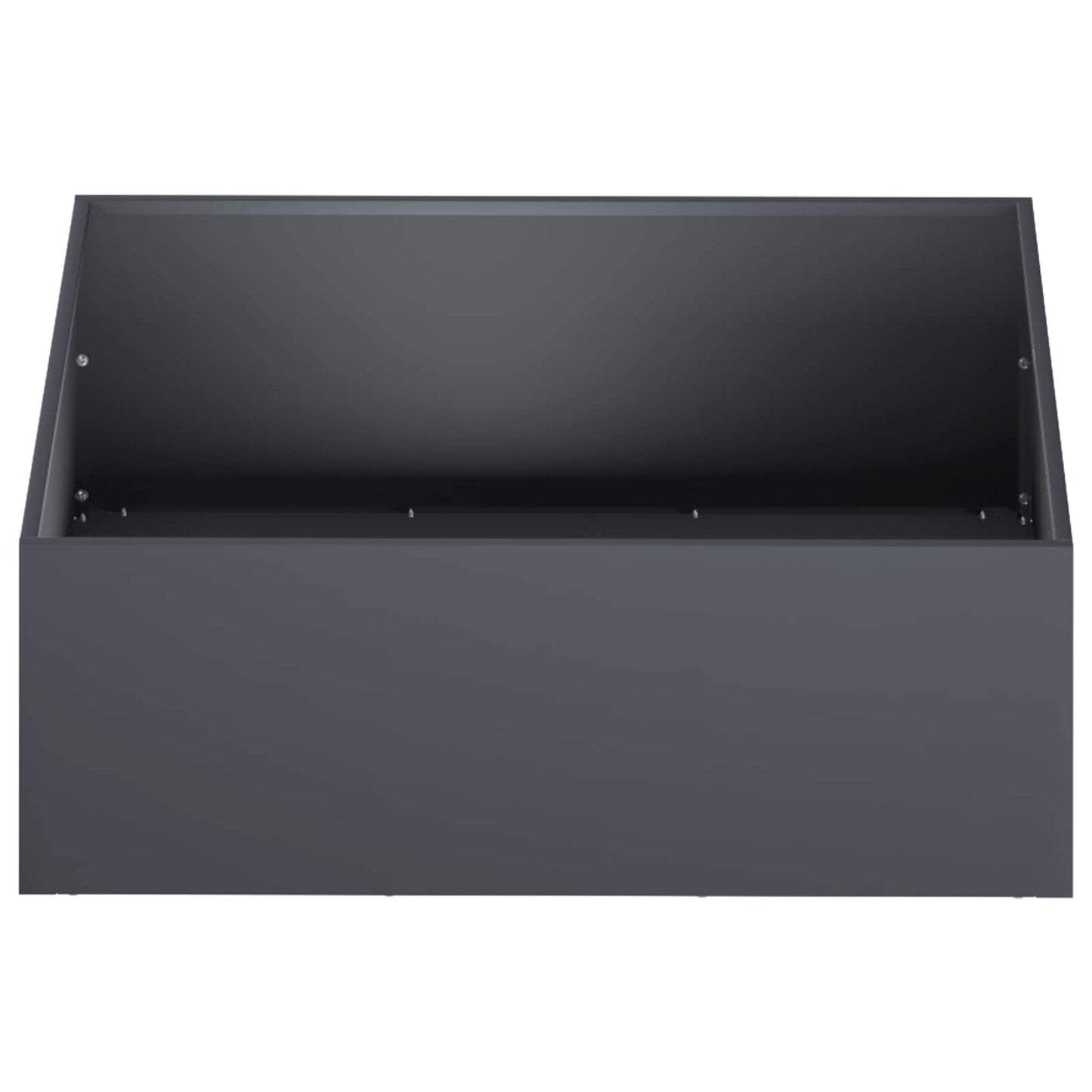 Plantenbak 2 st Antraciet 40 x 40 x 20 cm Koudgewalst staal