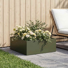Plantenbak Olijfgroen 40 x 40 x 20 cm Koudgewalst staal