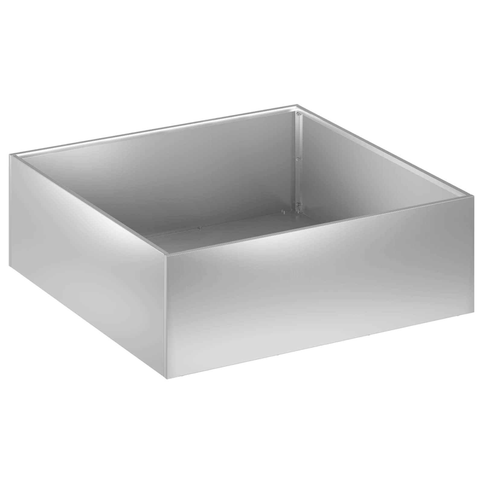 Plantenbak zilver 40 x 40 x 20 cm Gegalvaniseerd staal
