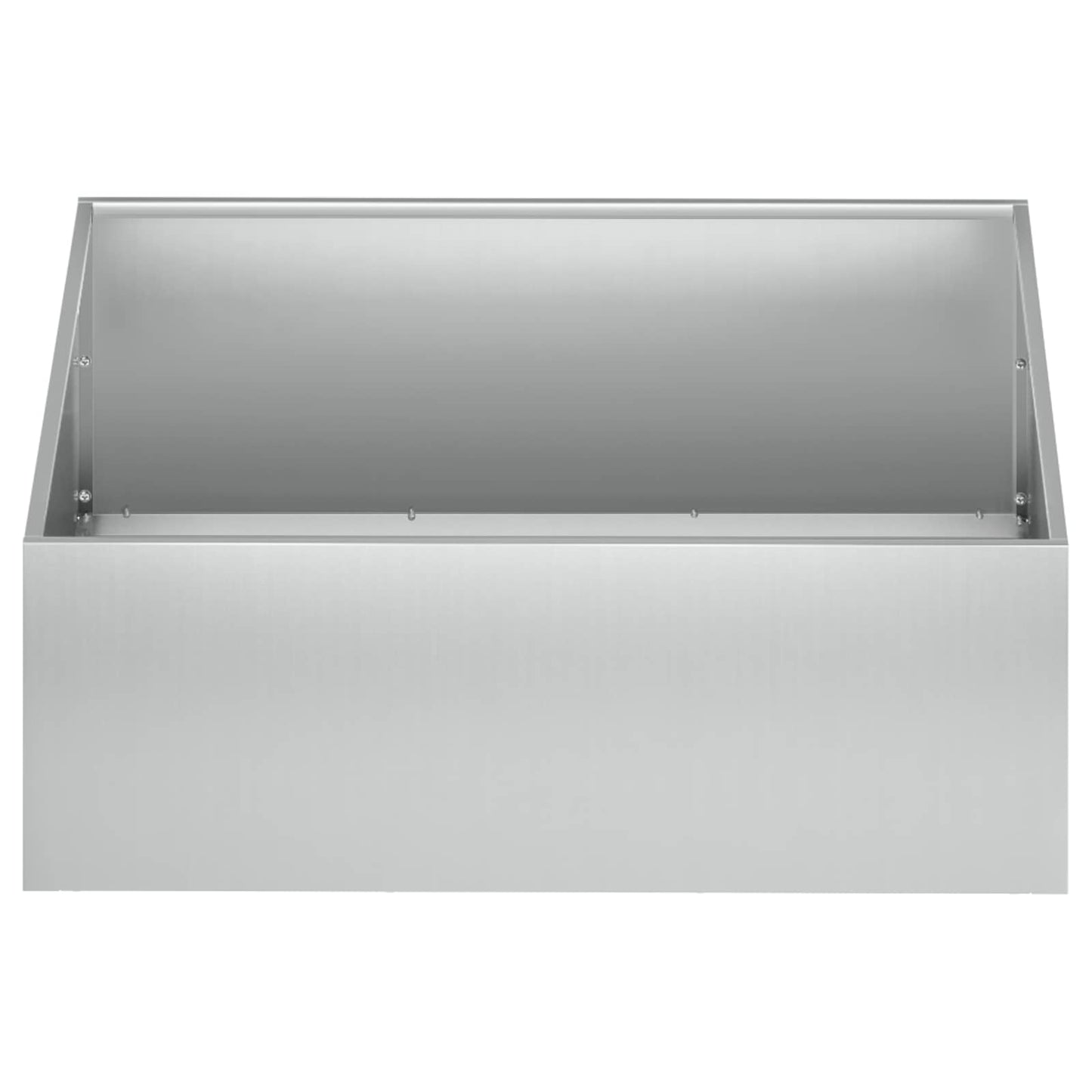 Plantenbak 2 st zilver 40 x 40 x 20 cm Gegalvaniseerd staal