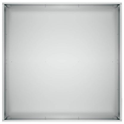 Plantenbak 2 st zilver 40 x 40 x 20 cm Gegalvaniseerd staal