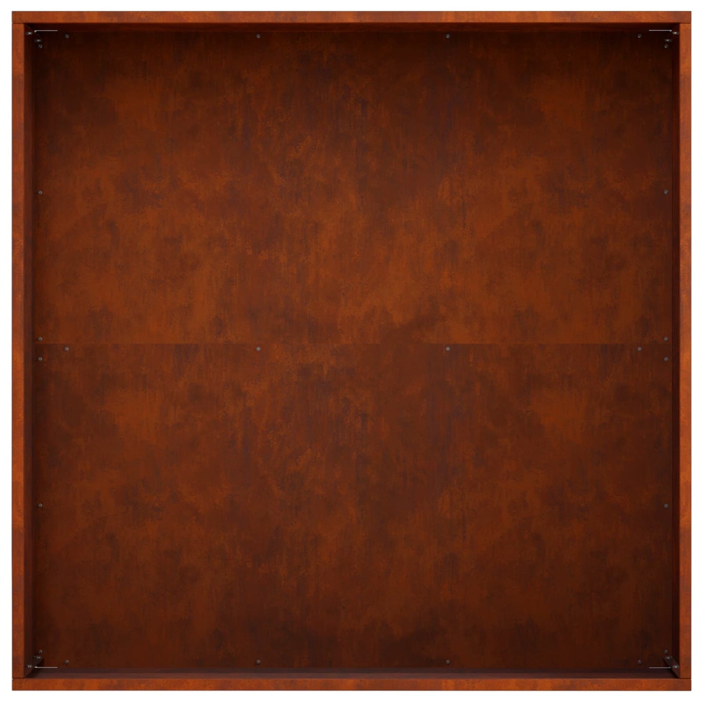 Plantenbak 2 st Roestkleurig 40 x 40 x 20 cm weervast staal