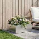 Plantenbak zilver 60 x 60 x 20 cm Roestvrij staal