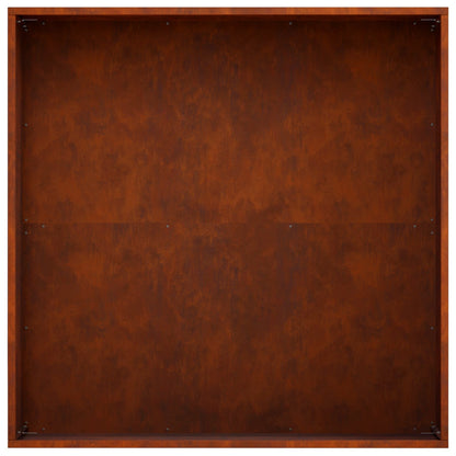 Plantenbak Roestkleurig 60 x 60 x 20 cm weervast staal