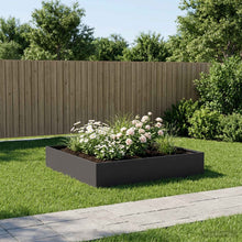 Plantenbak Zwart 80 x 80 x 20 cm Koudgewalst staal
