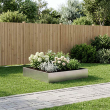 Plantenbak zilver 80 x 80 x 20 cm Roestvrij staal