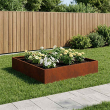 Plantenbak Roestkleurig 80 x 80 x 20 cm weervast staal
