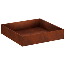 Plantenbak Roestkleurig 80 x 80 x 20 cm weervast staal