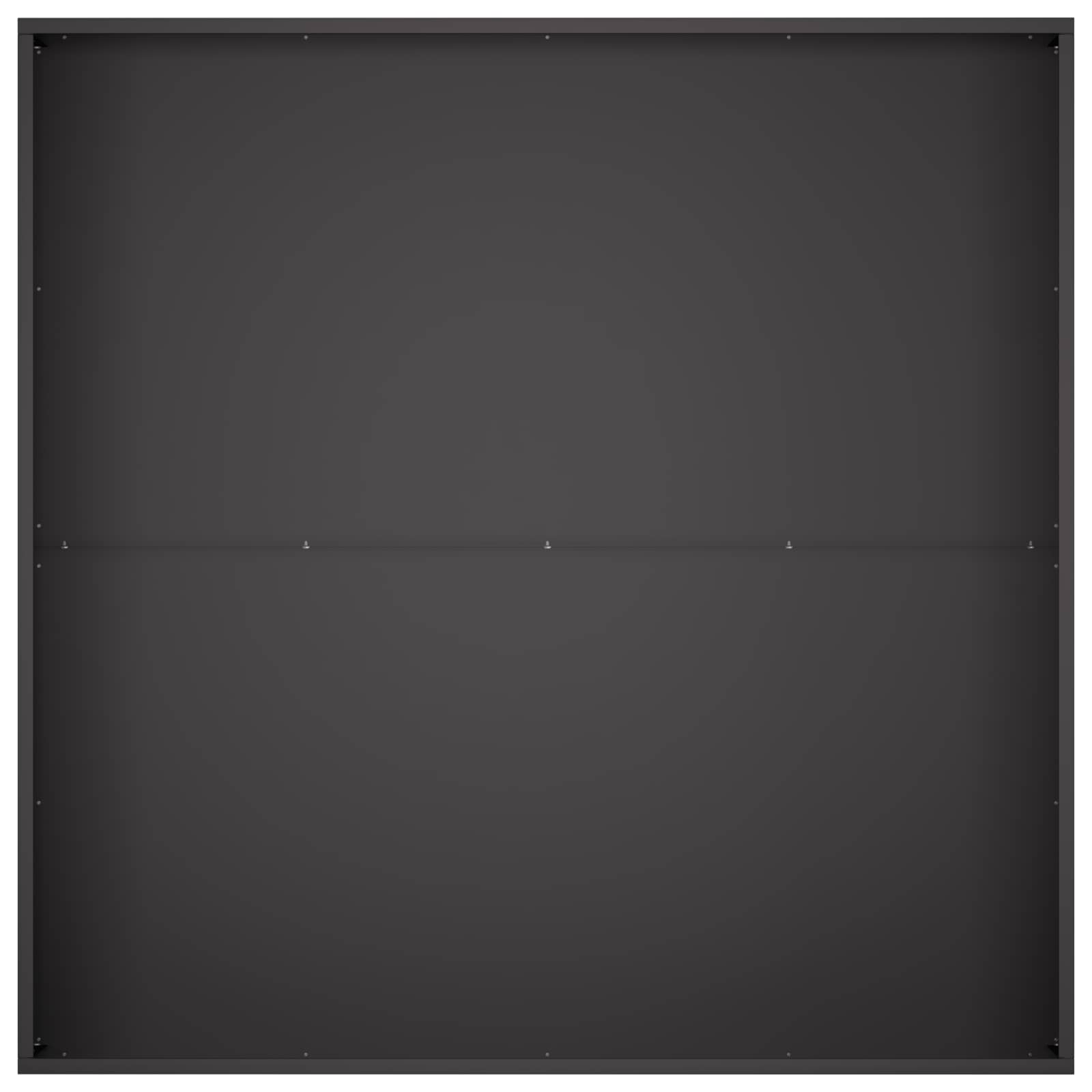 Plantenbak 2 st Zwart 100 x 100 x 20 cm Koudgewalst staal