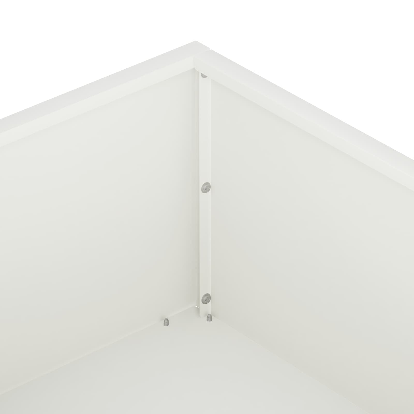 Plantenbak Wit 100 x 100 x 20 cm Koudgewalst staal
