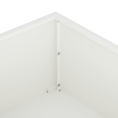 Plantenbak Wit 100 x 100 x 20 cm Koudgewalst staal
