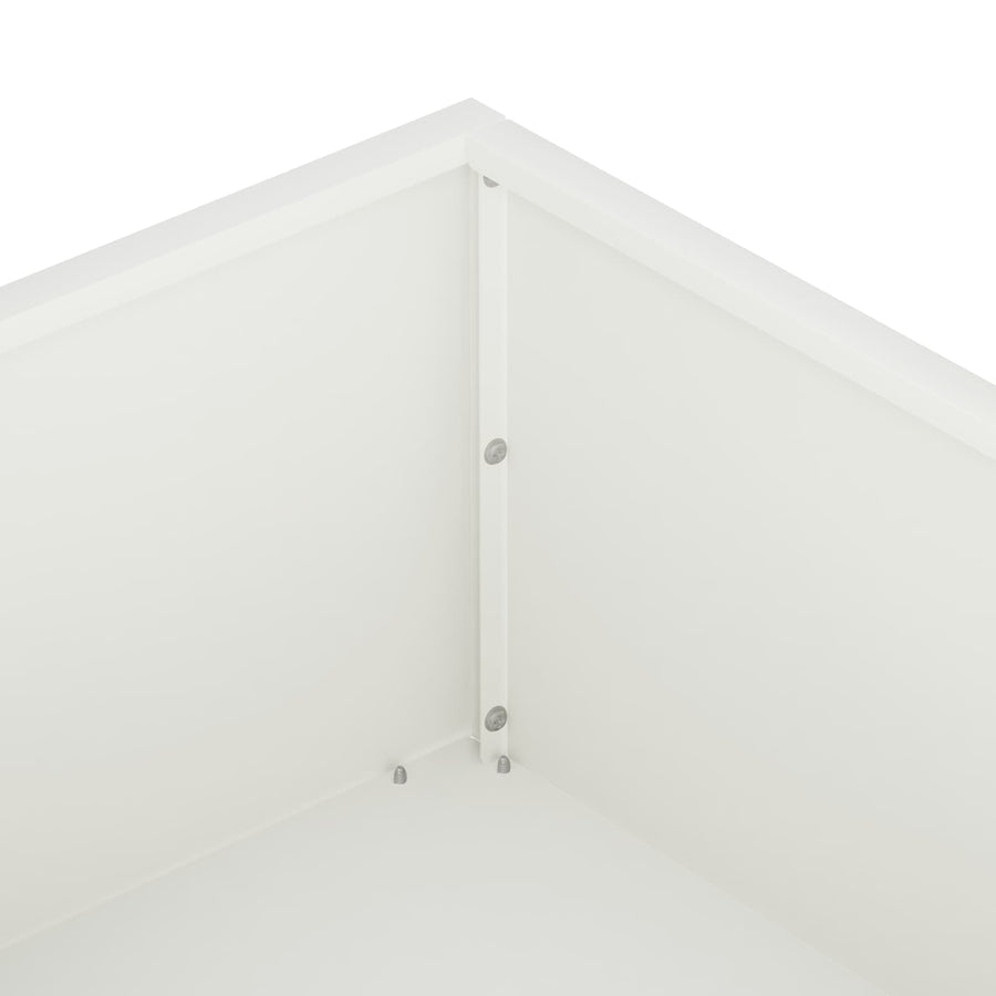 Plantenbak Wit 100 x 100 x 20 cm Koudgewalst staal