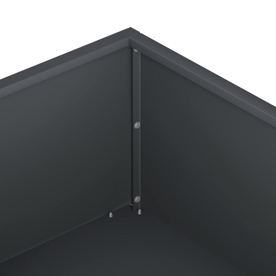 Plantenbak Antraciet 100 x 100 x 20 cm Koudgewalst staal