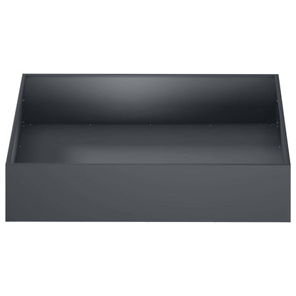 Plantenbak Antraciet 100 x 100 x 20 cm Koudgewalst staal