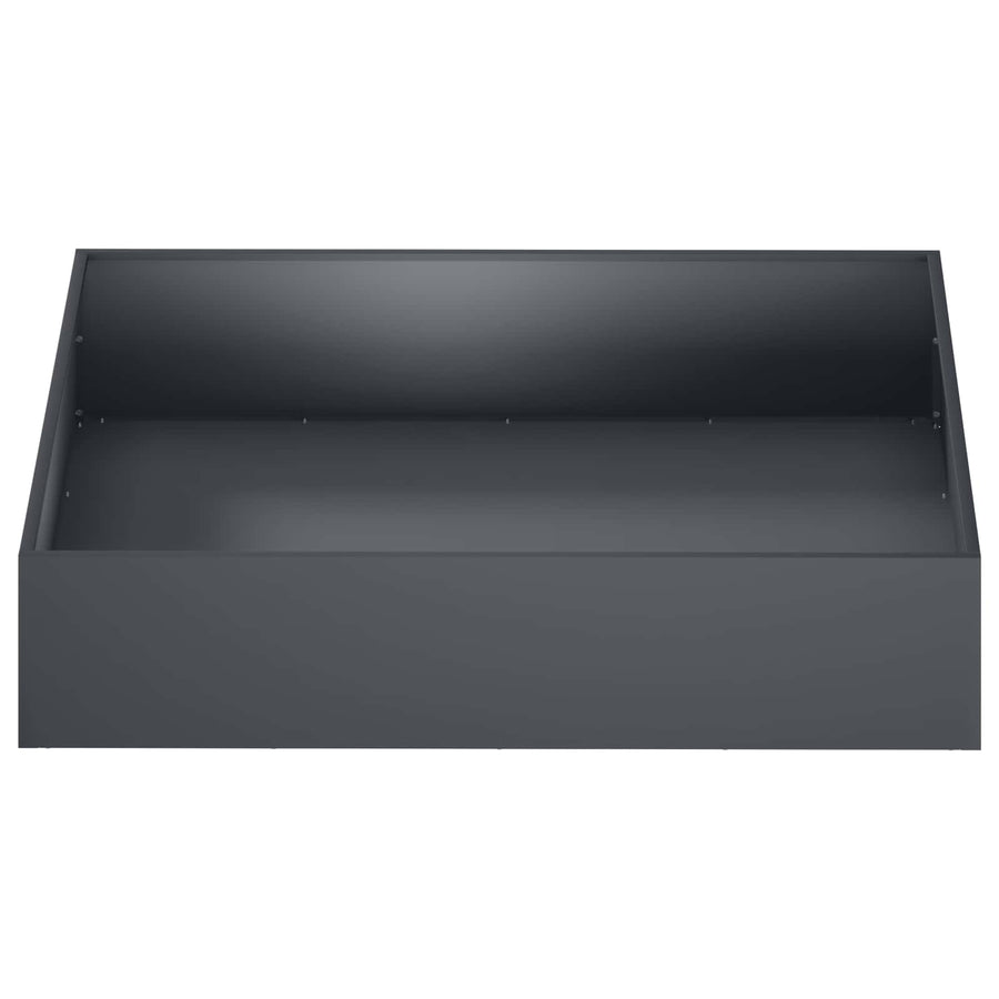 Plantenbak 2 st Antraciet 100 x 100 x 20 cm Koudgewalst staal