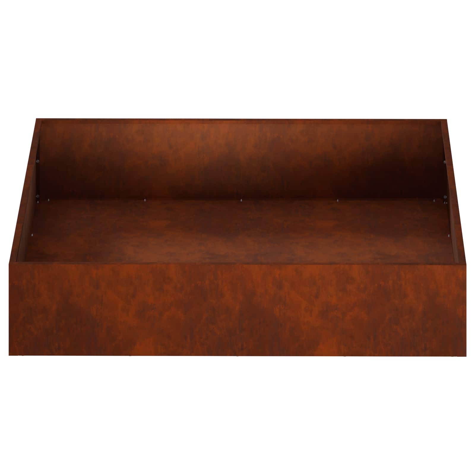 Plantenbak Roestkleurig 100 x 100 x 20 cm weervast staal