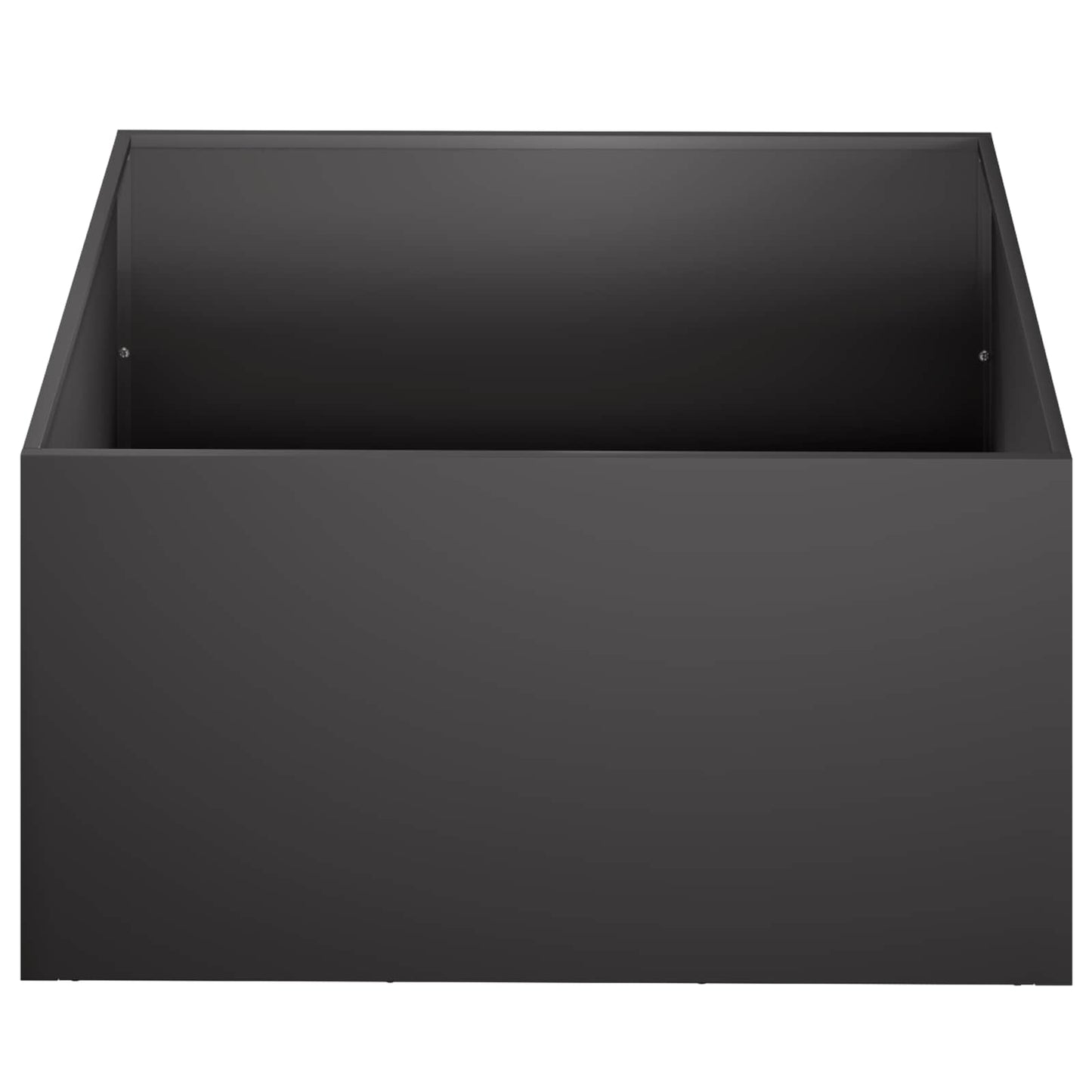 Plantenbak 2 st Zwart 40 x 40 x 30 cm Koudgewalst staal