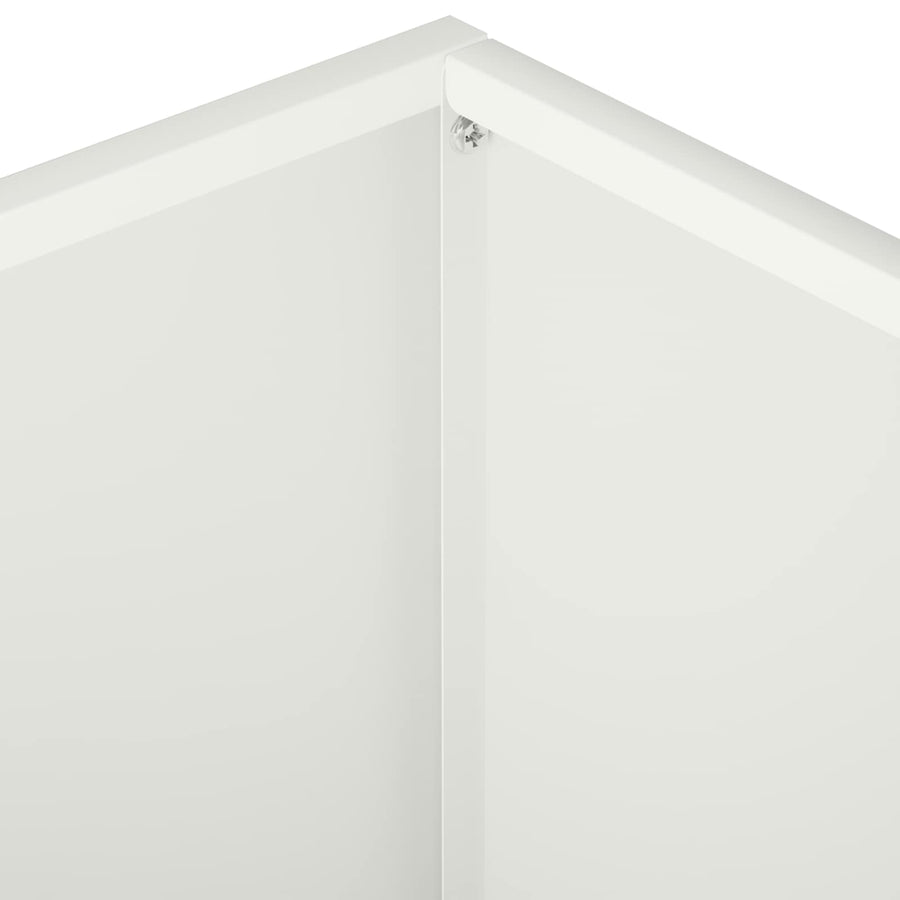 Plantenbak 2 st Wit 40 x 40 x 30 cm Koudgewalst staal